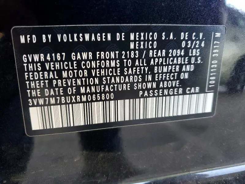 2024 VOLKSWAGEN JETTA SE  