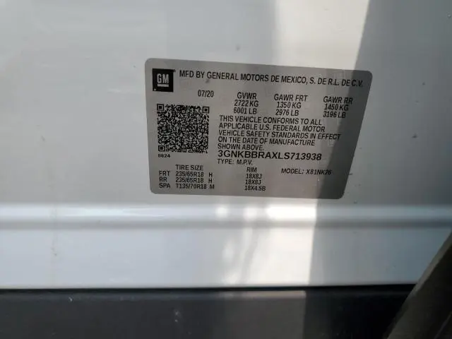 2020 CHEVROLET BLAZER 1LT  