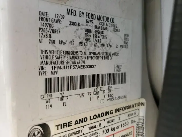 2010 FORD EXPEDITION XLT  