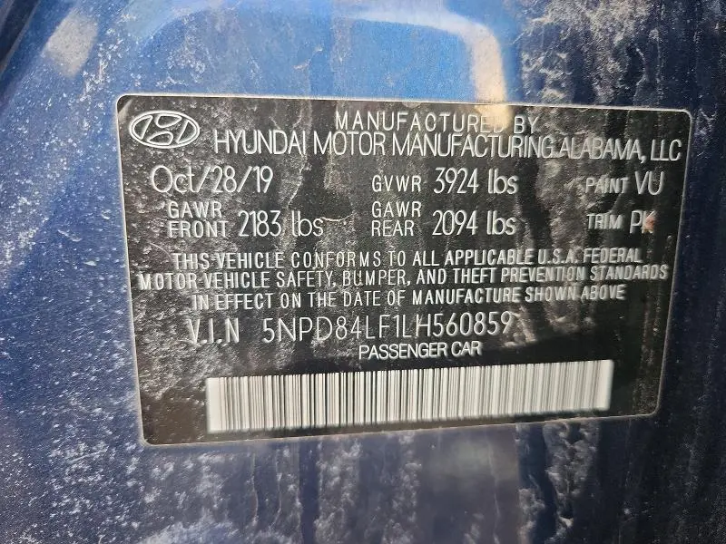 2020 HYUNDAI ELANTRA VALUE EDITION  