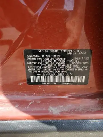 2024 SUBARU CROSSTREK PREMIUM  