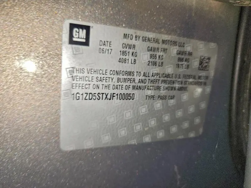 2018 CHEVROLET MALIBU LT  