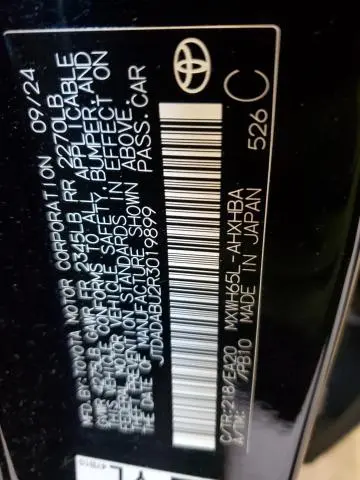 2024 TOYOTA PRIUS LE  