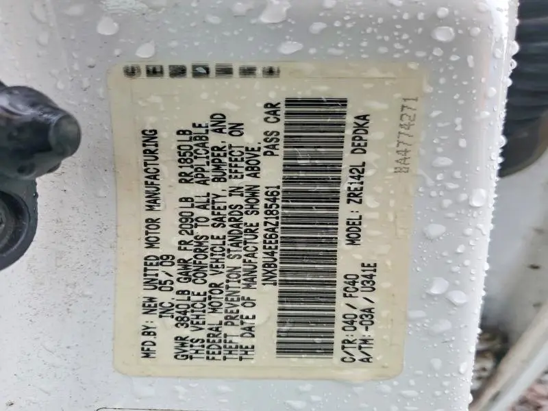 2010 TOYOTA COROLLA LE  