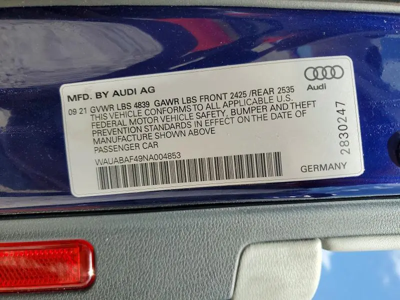 2022 AUDI A4 PREMIUM 40  
