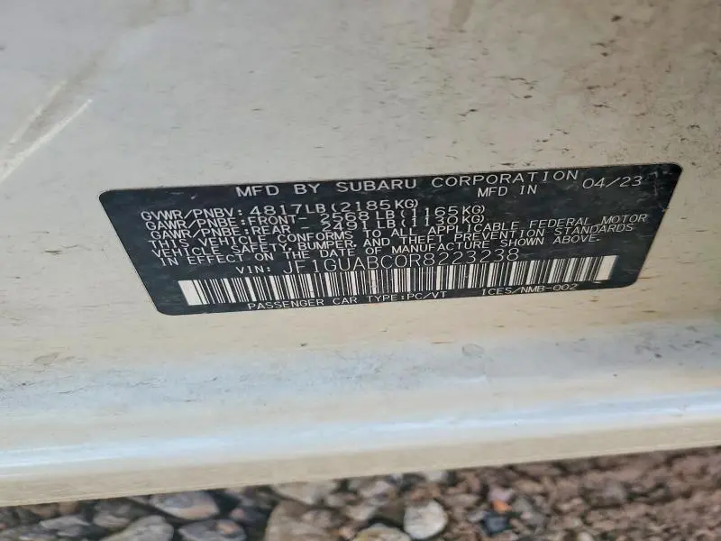 2024 SUBARU IMPREZA   
