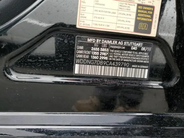 2012 MERCEDES-BENZ S 550  