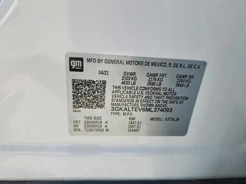 2021 GMC TERRAIN SLE  