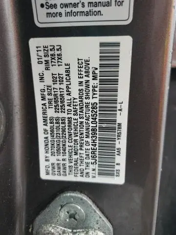 2011 HONDA CR-V LX  
