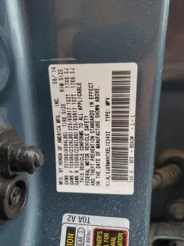 2014 HONDA CR-V EXL  