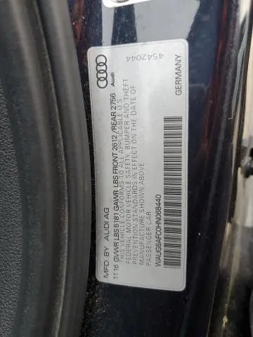 2017 AUDI A6 PREMIUM PLUS  