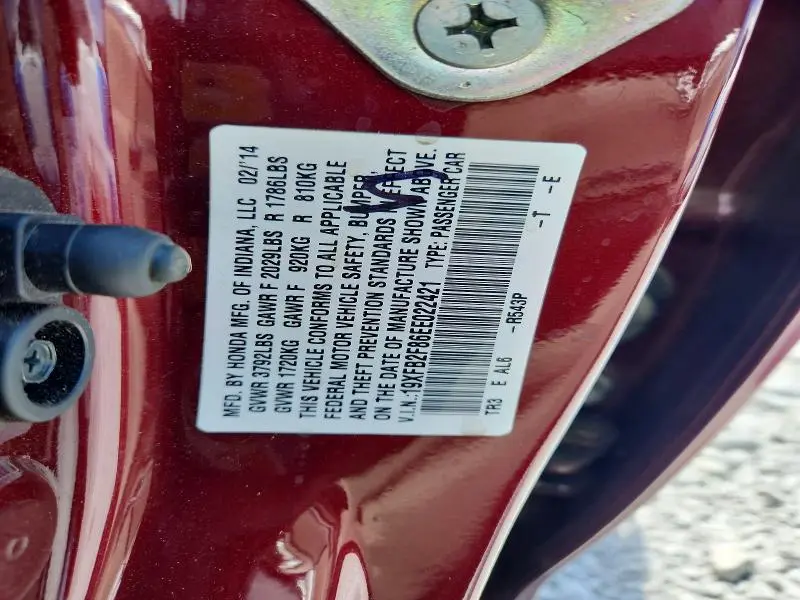 2014 HONDA CIVIC EX  