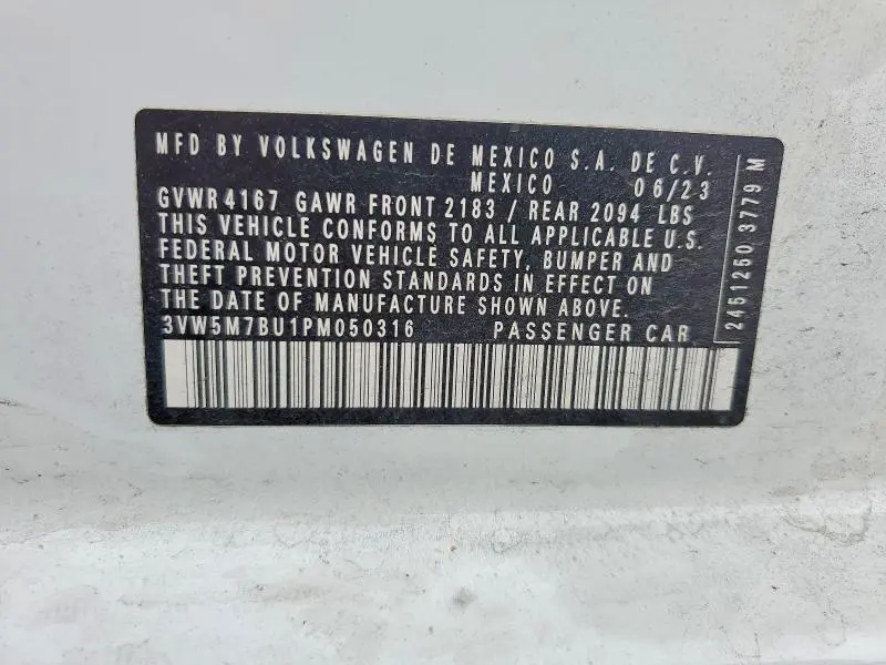 2023 VOLKSWAGEN JETTA S  