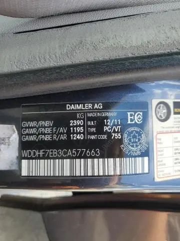 2012 MERCEDES-BENZ E 63 AMG  