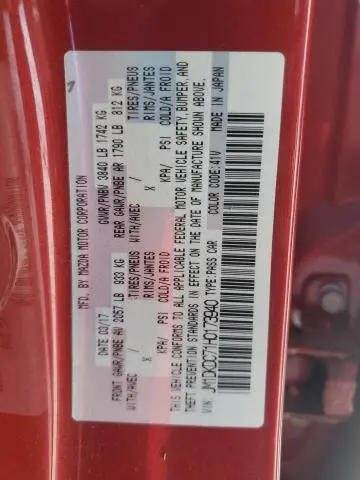 2017 MAZDA CX-3 TOURING  