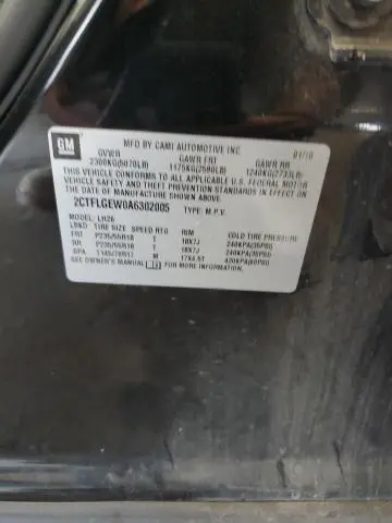 2010 GMC TERRAIN SLT  