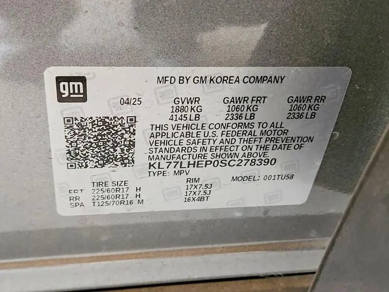 2025 CHEVROLET TRAX 1LT  