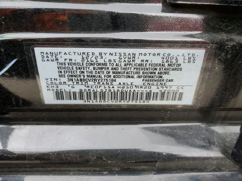 2024 NISSAN SENTRA SV  