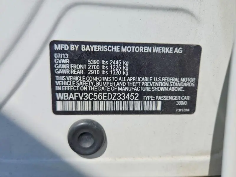 2014 BMW 535 D XDRIVE  