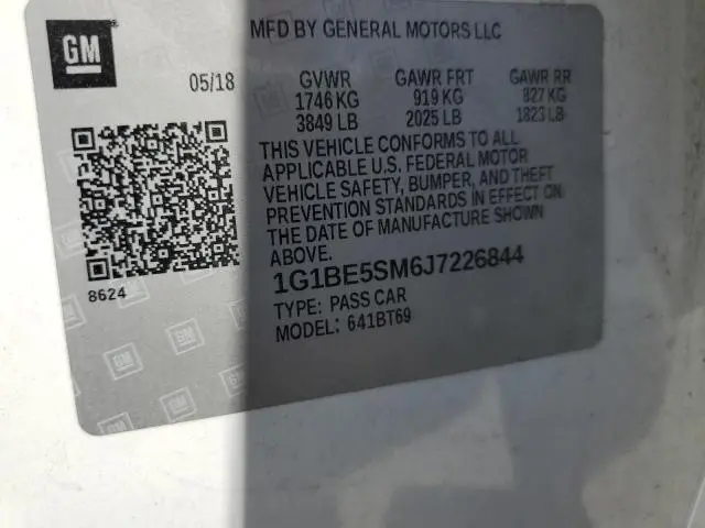 2018 CHEVROLET CRUZE LT  