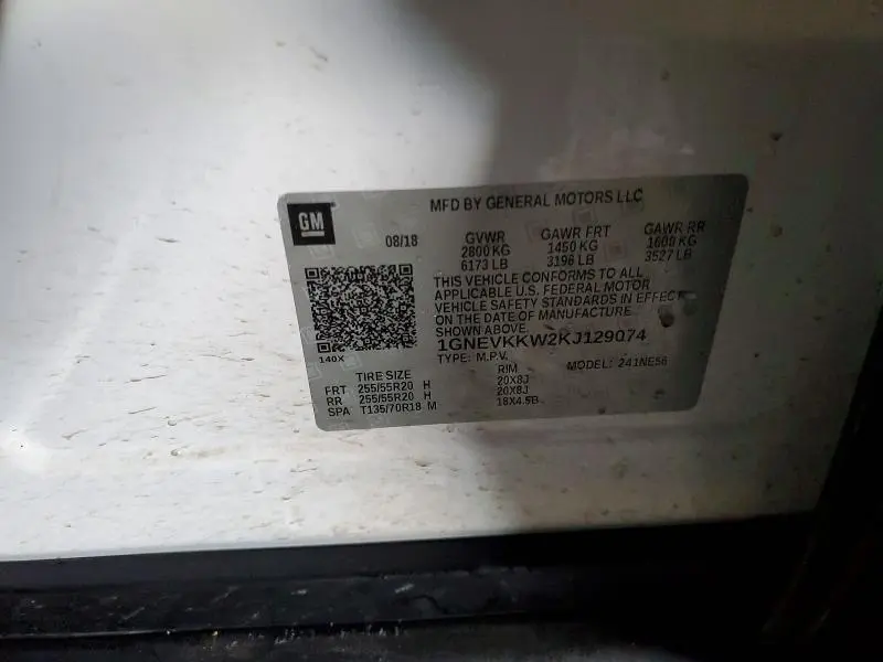 2019 CHEVROLET TRAVERSE PREMIER  