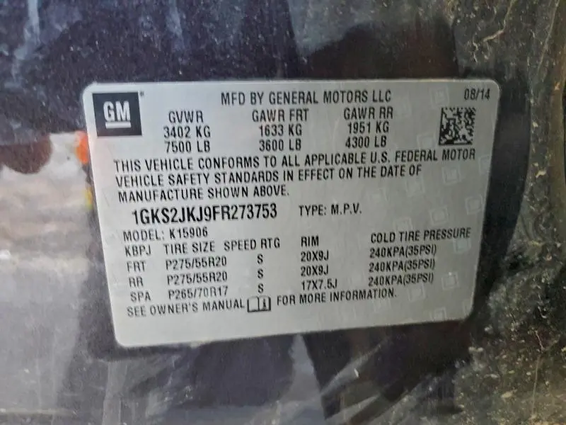 2015 GMC YUKON XL DENALI  