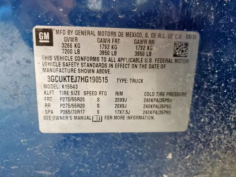 2017 CHEVROLET SILVERADO K1500 HIGH COUNTRY  