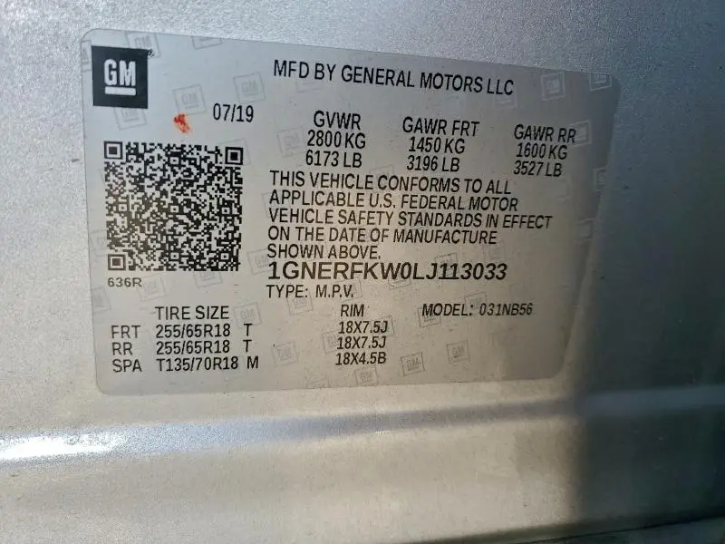 2020 CHEVROLET TRAVERSE LS  