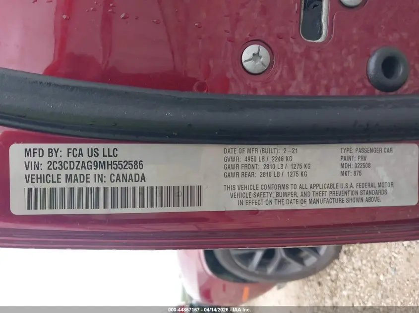 2021 DODGE CHALLENGER SXT
