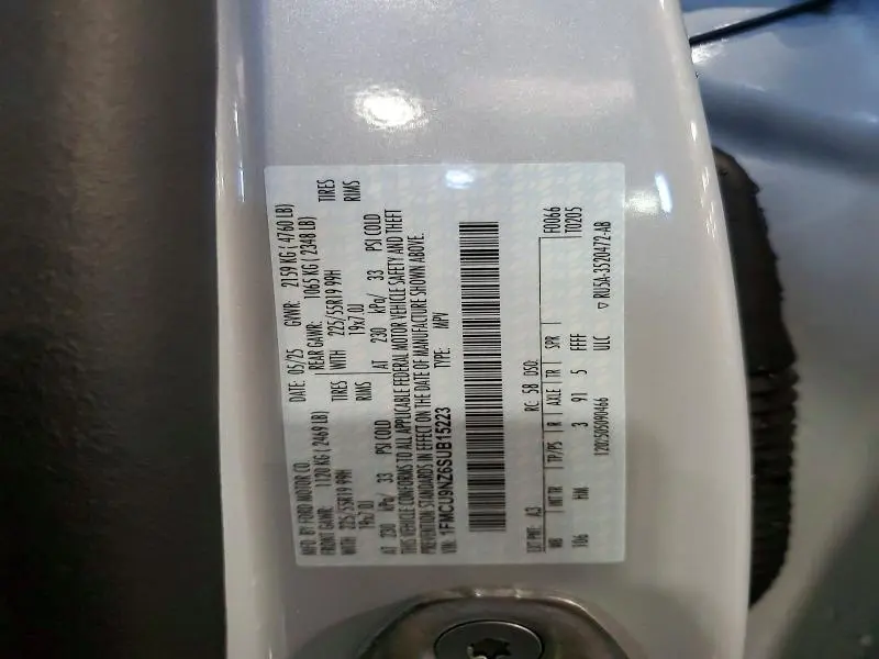 2025 FORD ESCAPE ST LINE SELECT  