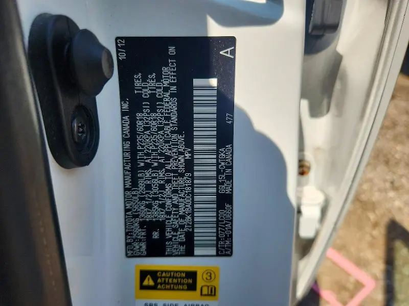 2013 LEXUS RX 350 BASE  