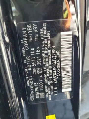 2016 HYUNDAI GENESIS 3.8L  