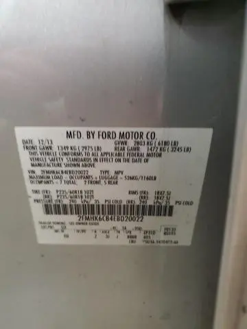 2014 FORD FLEX SEL  