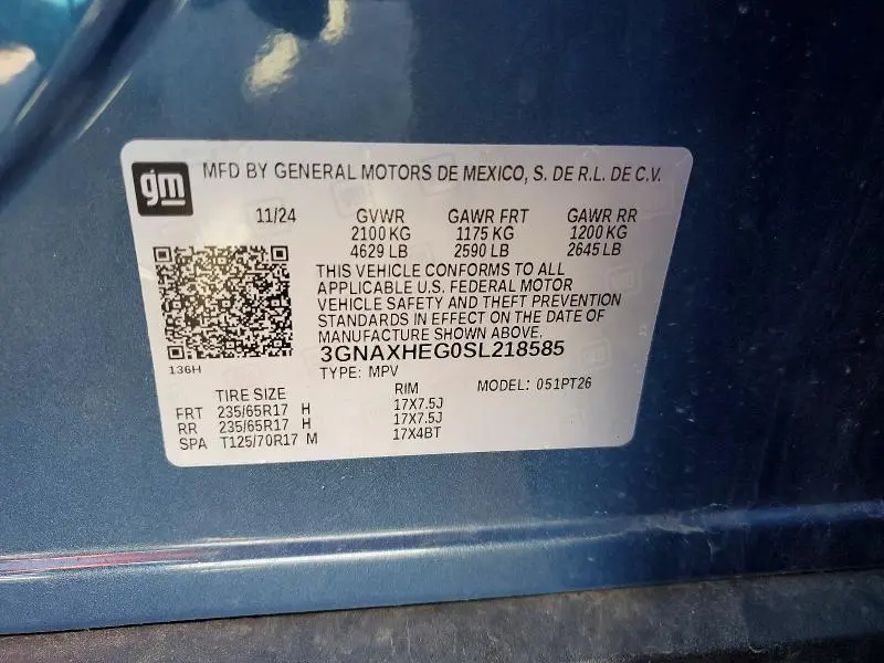 2025 CHEVROLET EQUINOX LT  