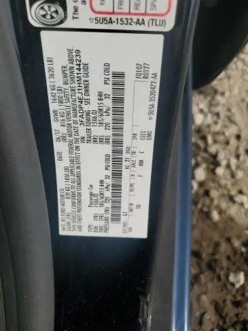 2017 FORD FIESTA SE  