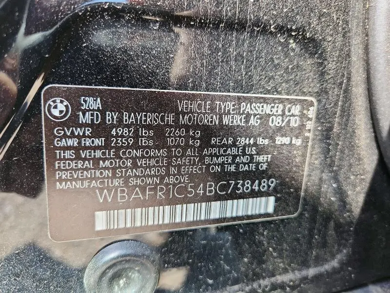 2011 BMW 528 I  