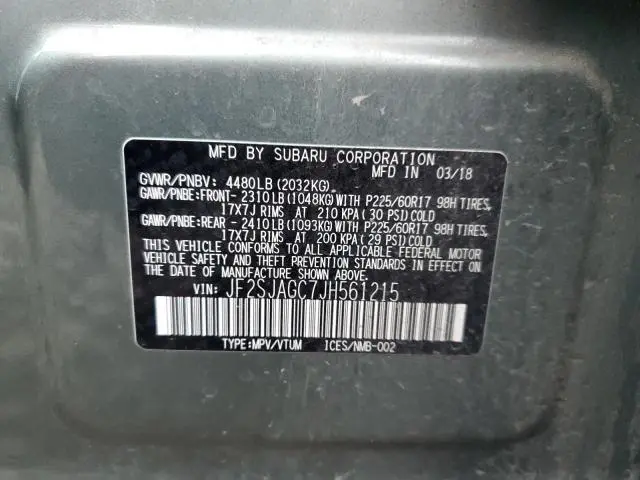 2018 SUBARU FORESTER 2.5I PREMIUM  