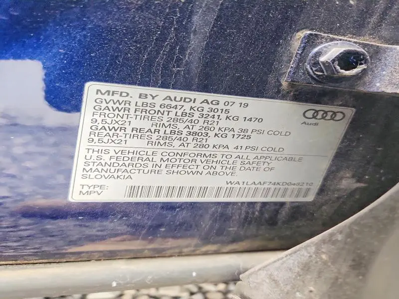 2019 AUDI Q7 PREMIUM PLUS  