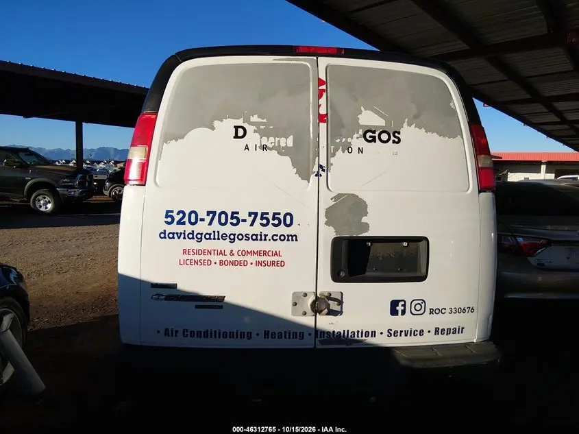 2012 CHEVROLET EXPRESS 2500 WORK VAN
