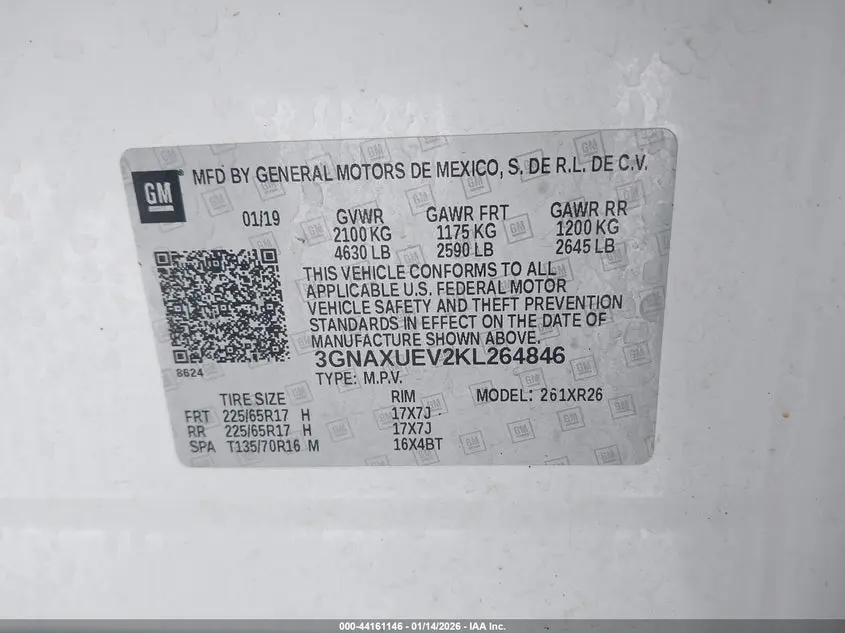 2019 CHEVROLET EQUINOX LT