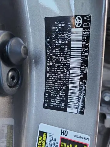 2017 TOYOTA COROLLA L  