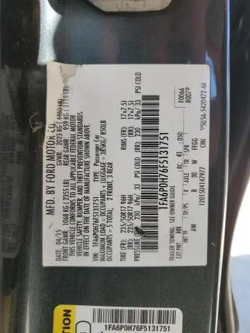 2015 FORD FUSION SE  