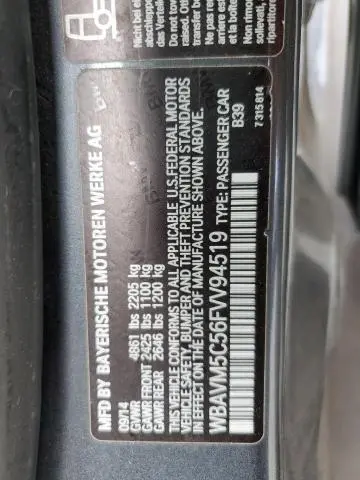 2015 BMW X1 XDRIVE35I  