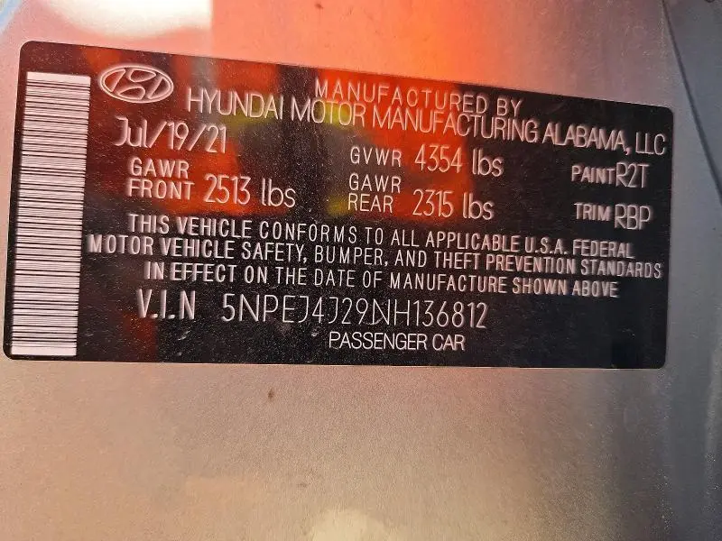 2022 HYUNDAI SONATA SEL PLUS  