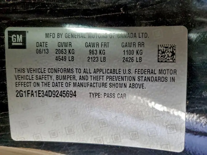 2013 CHEVROLET CAMARO LS  