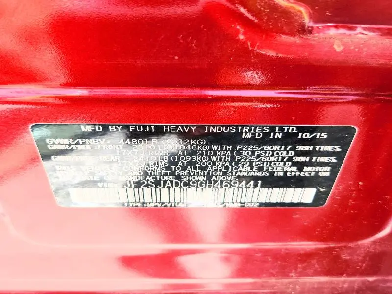 2016 SUBARU FORESTER 2.5I PREMIUM  