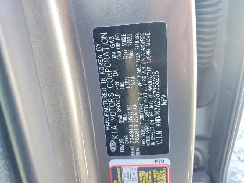 2016 KIA SOUL BASE  