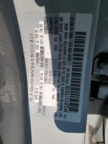 2020 TOYOTA YARIS L  