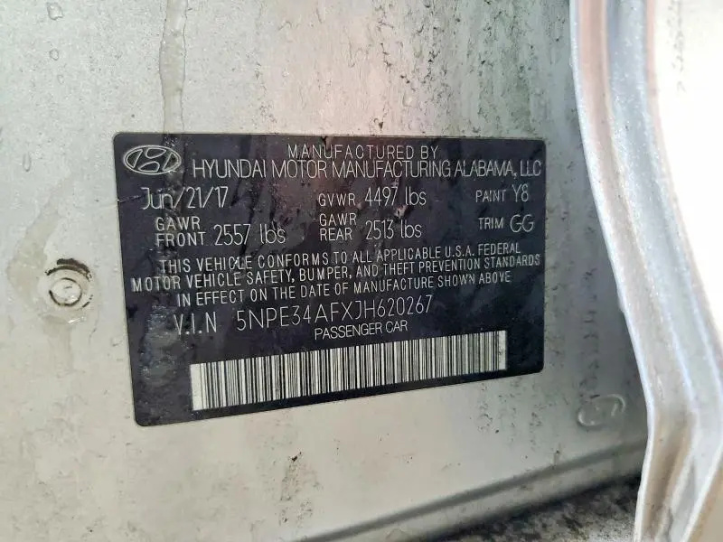 2018 HYUNDAI SONATA SPORT  