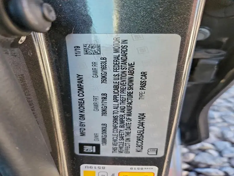 2020 CHEVROLET SPARK 1LT  